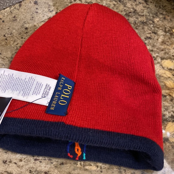 Polo Ralph Lauren Beanie - Large multicolored Horse - NWT - Picture 5 of 6